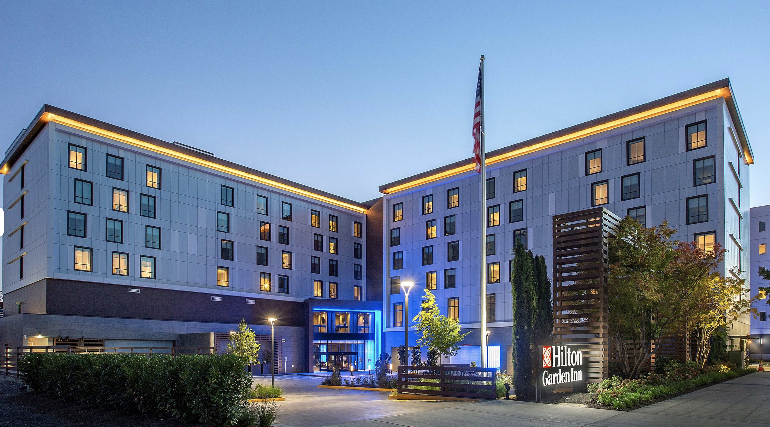 The Hilton Garden Inn in Redmond